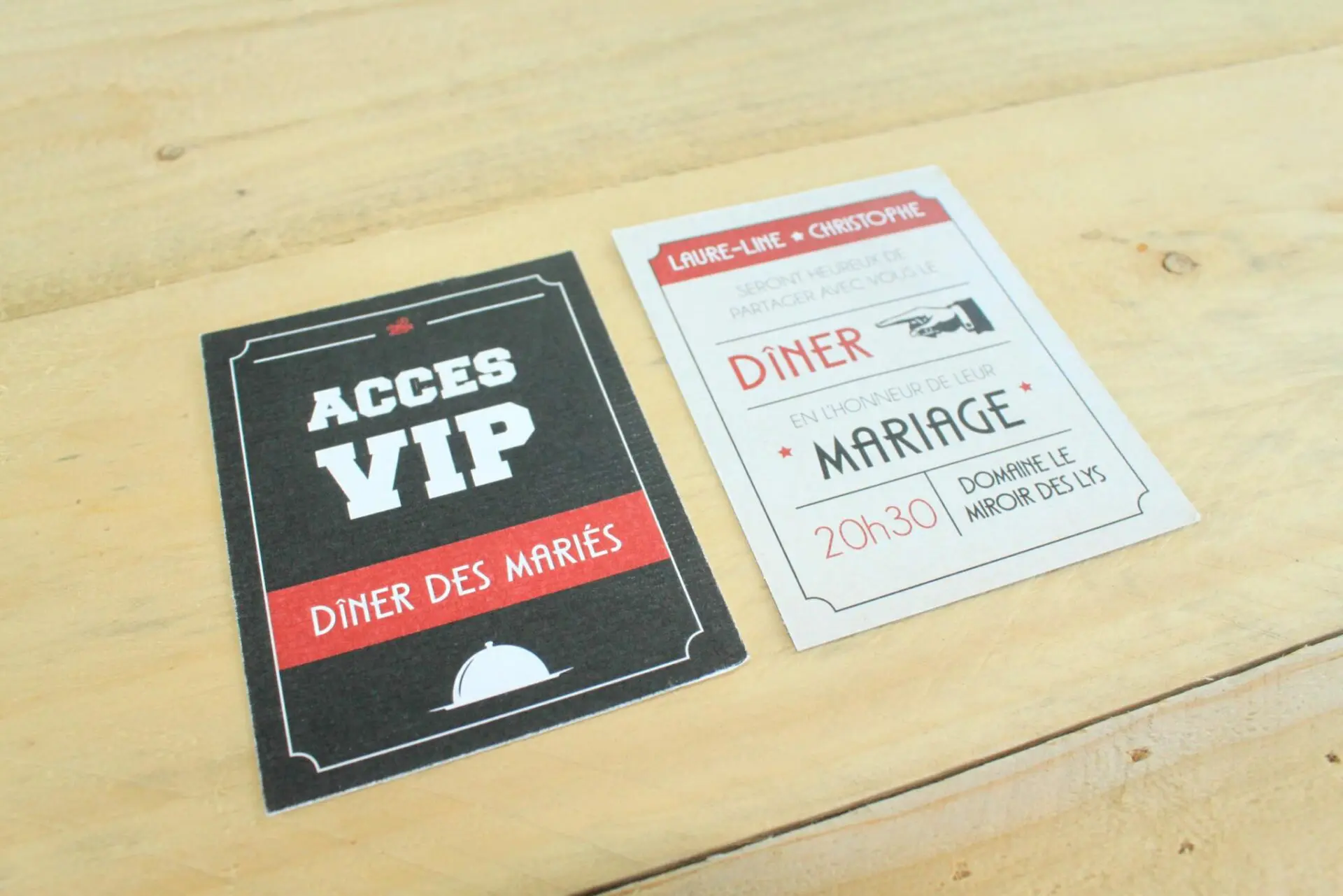 faire-part mariage theme cinéma ticket de cinéma