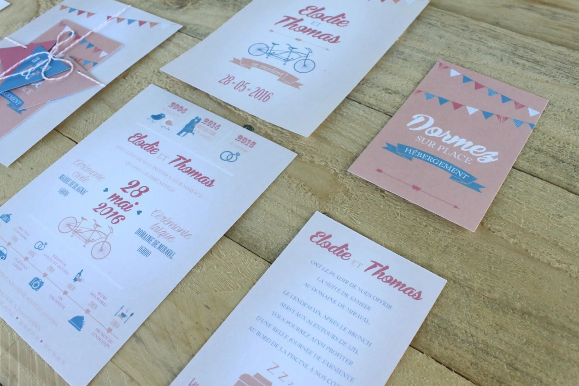 faire-part guinguette vintage