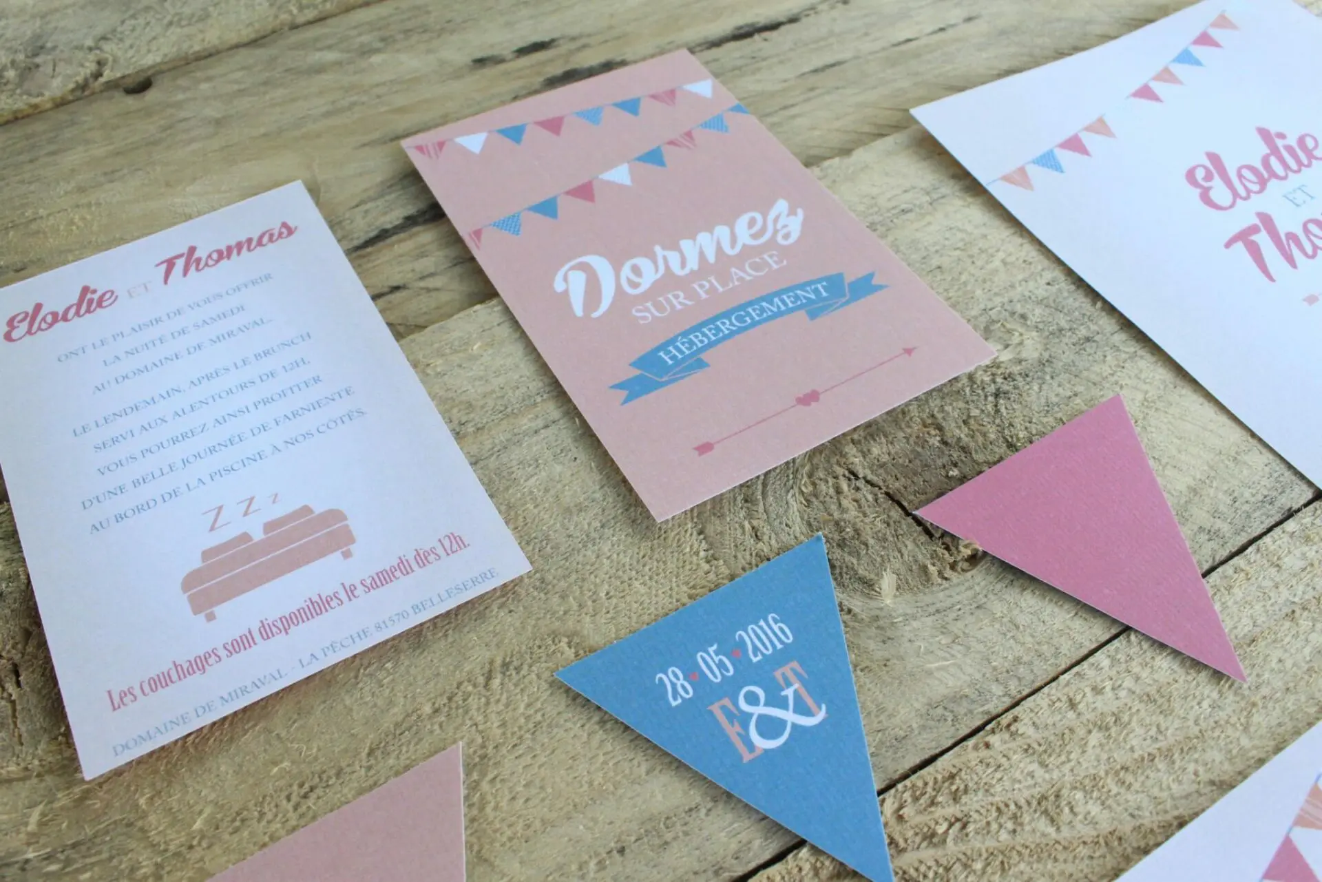 faire-part guinguette vintage