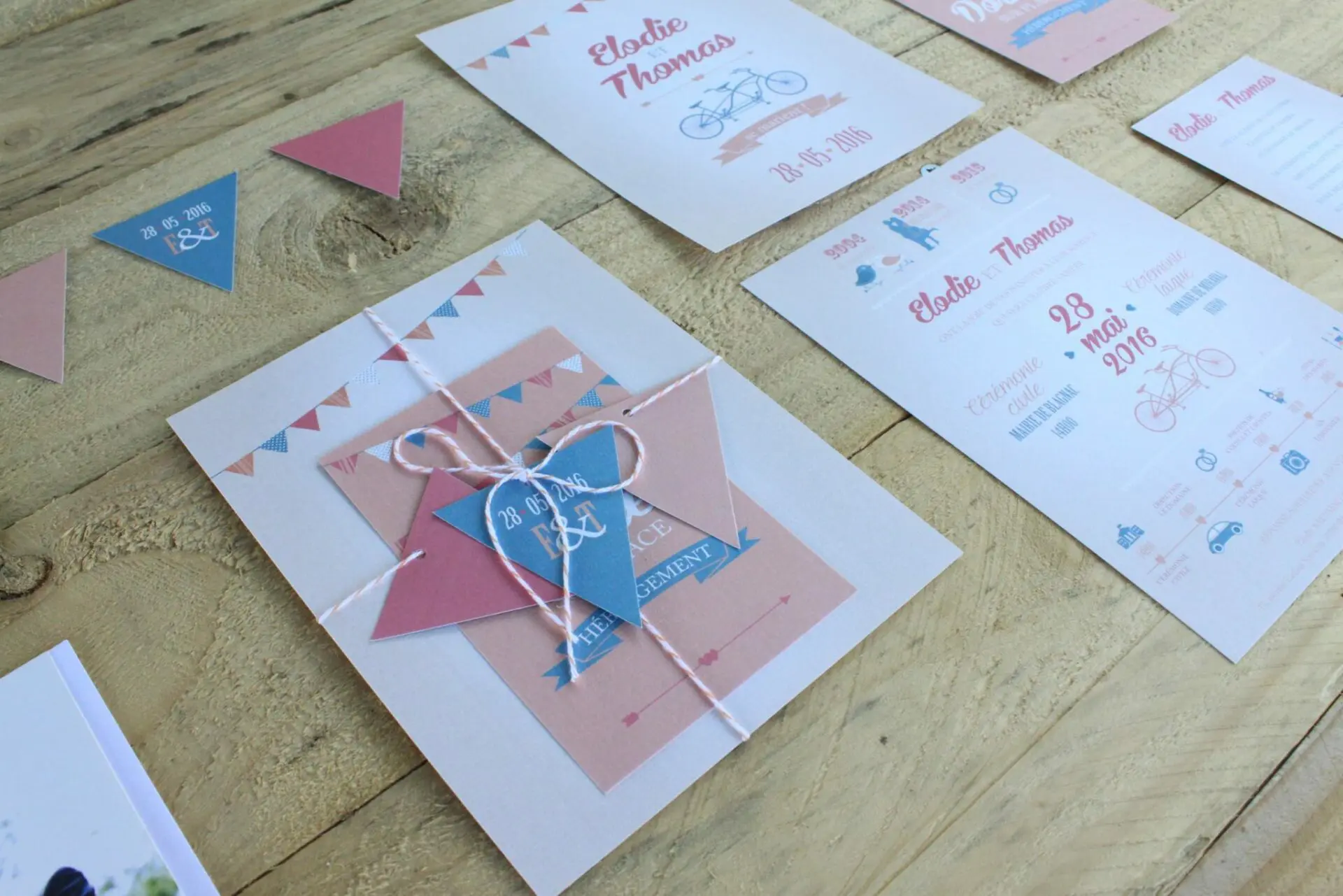 faire-part guinguette vintage