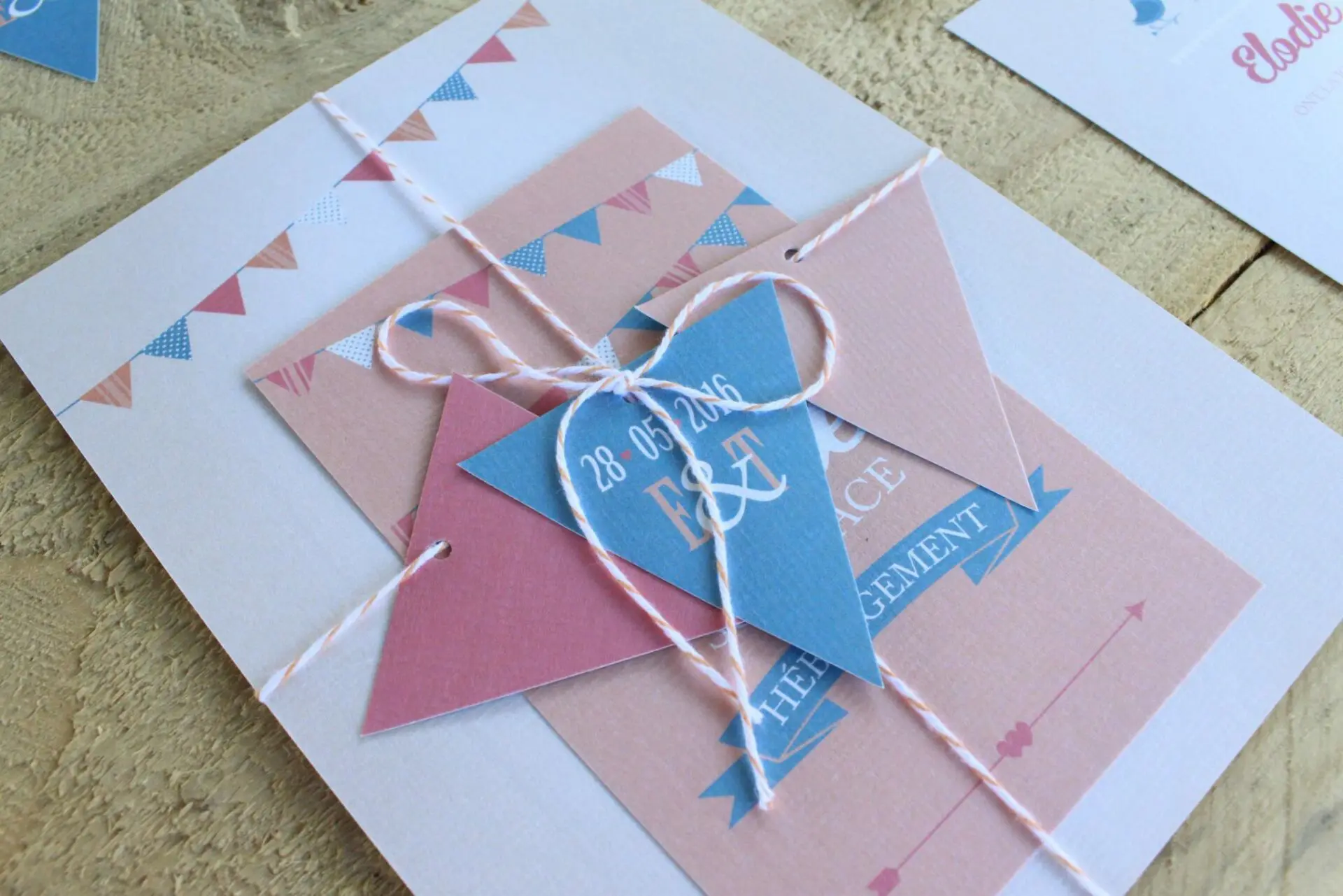 faire-part guinguette vintage