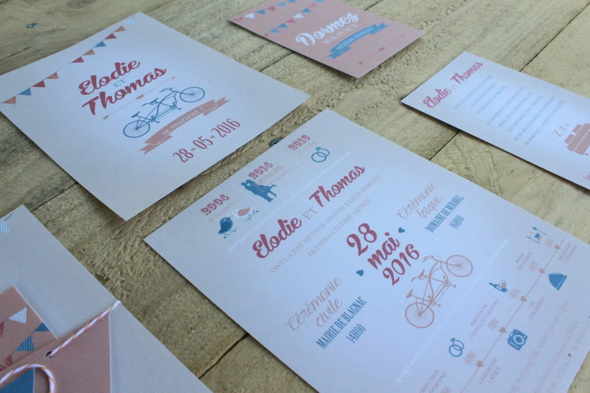 faire-part guinguette vintage