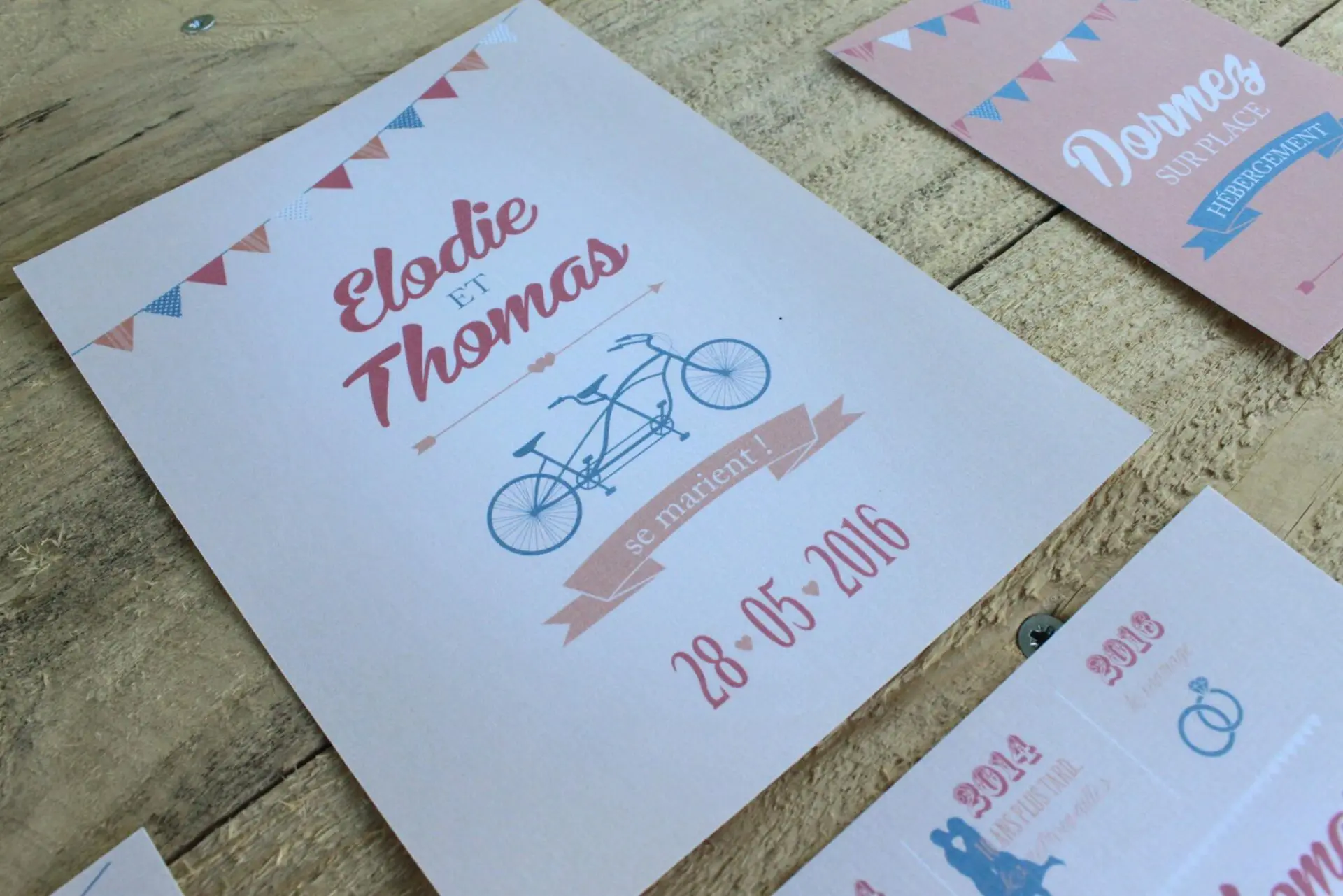 faire-part guinguette vintage
