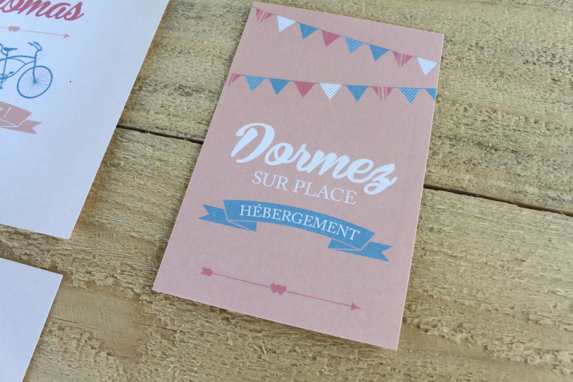 faire-part guinguette vintage