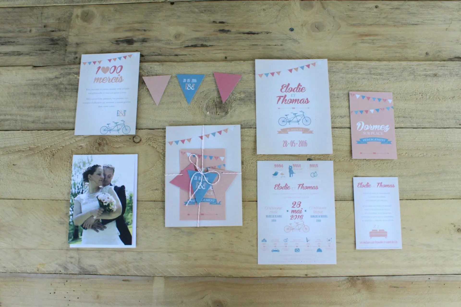 faire-part guinguette vintage
