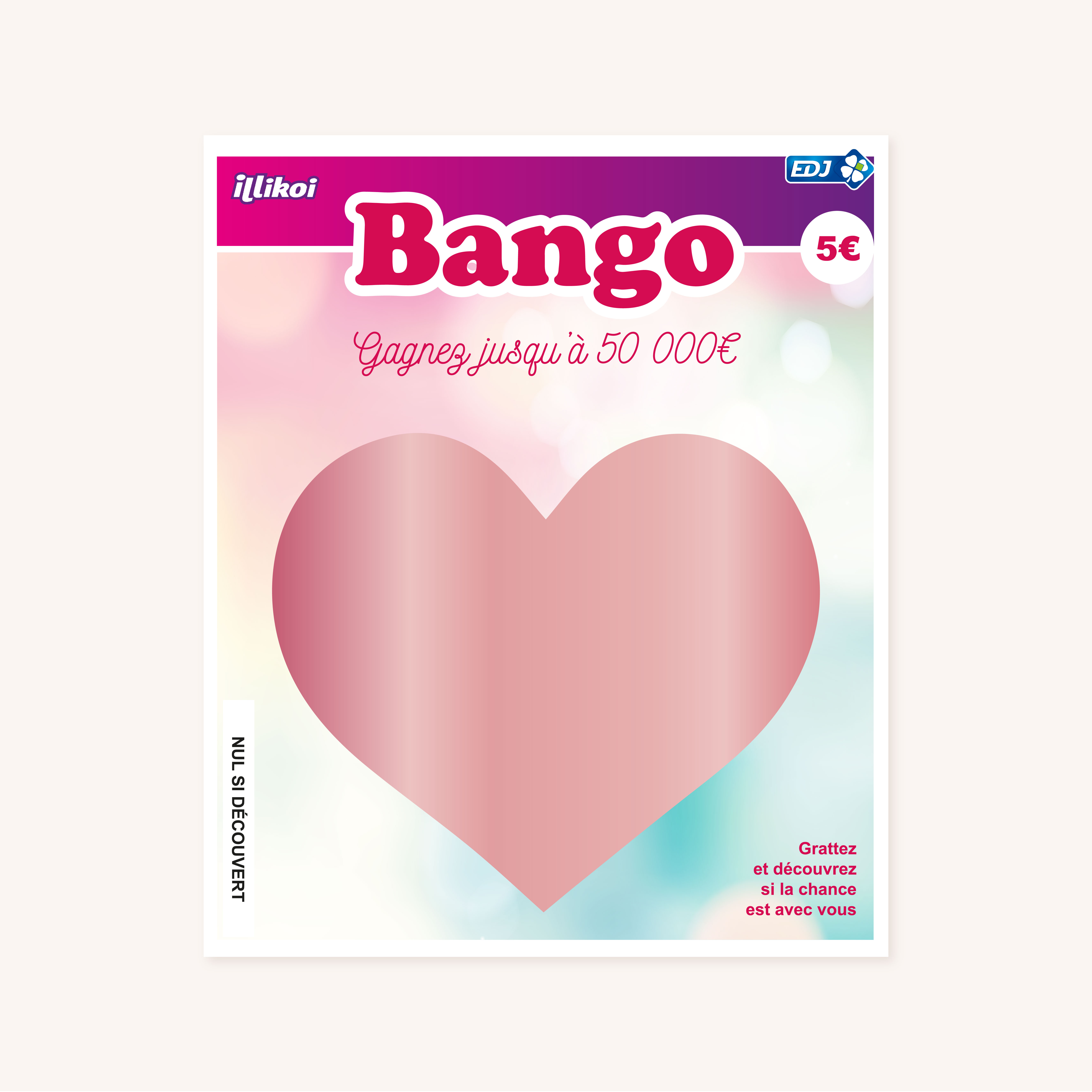 Jeu à gratter demande en mariage Bango