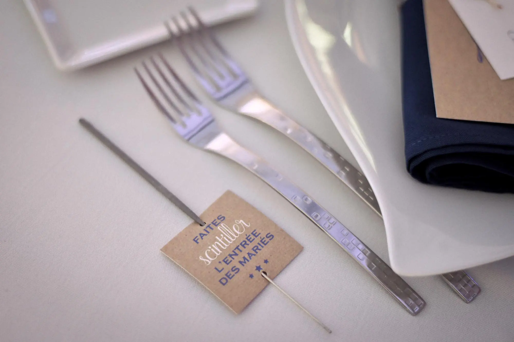 faire-part mariage bleu papeterie mariage kraft