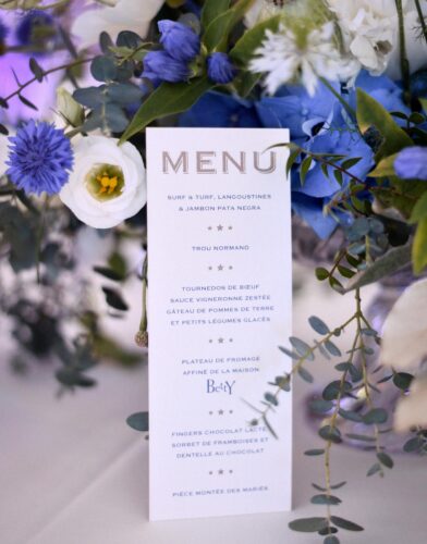 mariage aux tons bleu faire-part mariage bleu papeterie mariage kraft