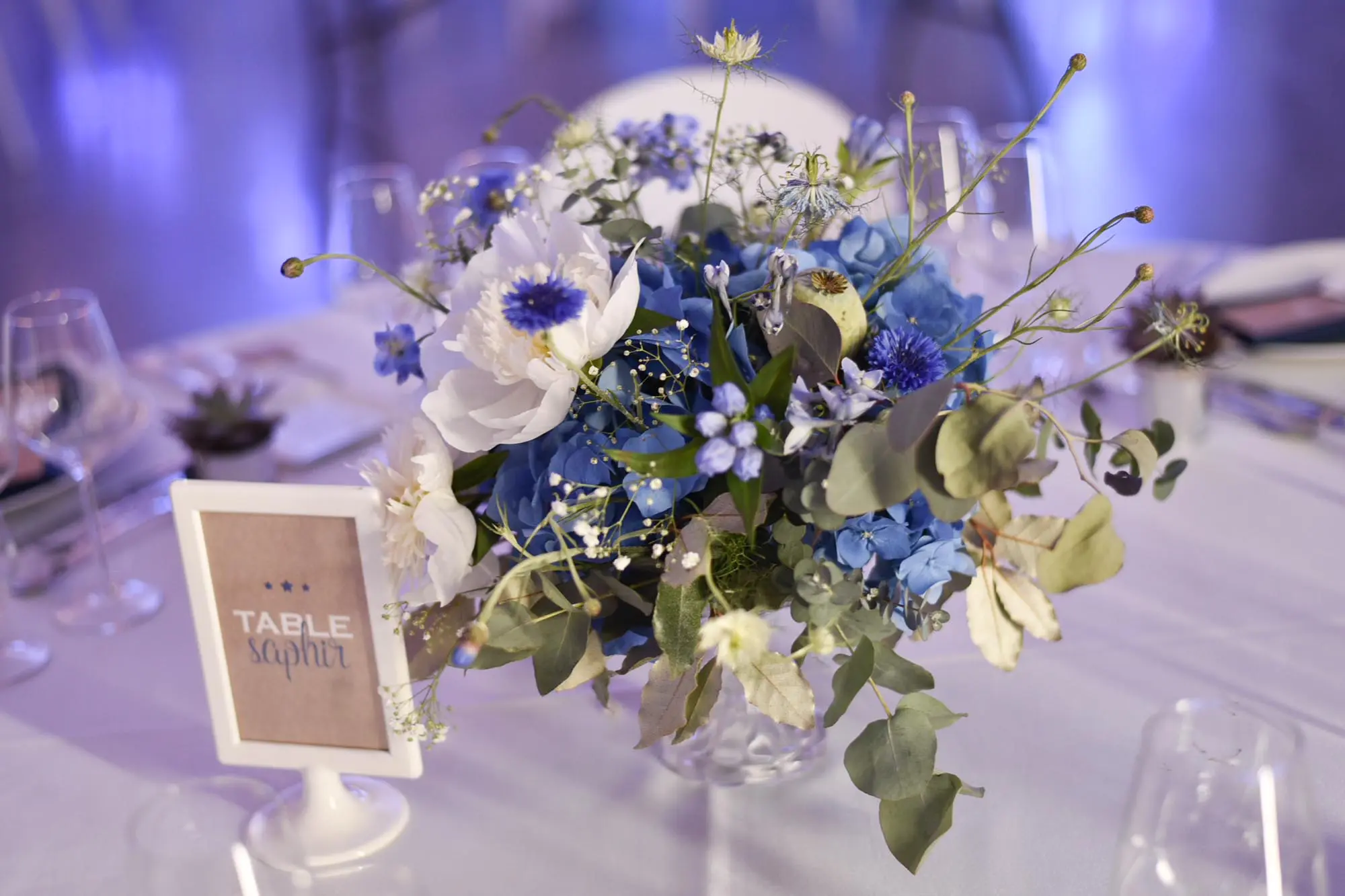 faire-part mariage bleu papeterie mariage kraft
