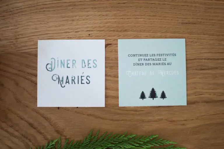 faire-part-mariage INTO THE WOODS montagne fôret faire-part hiver