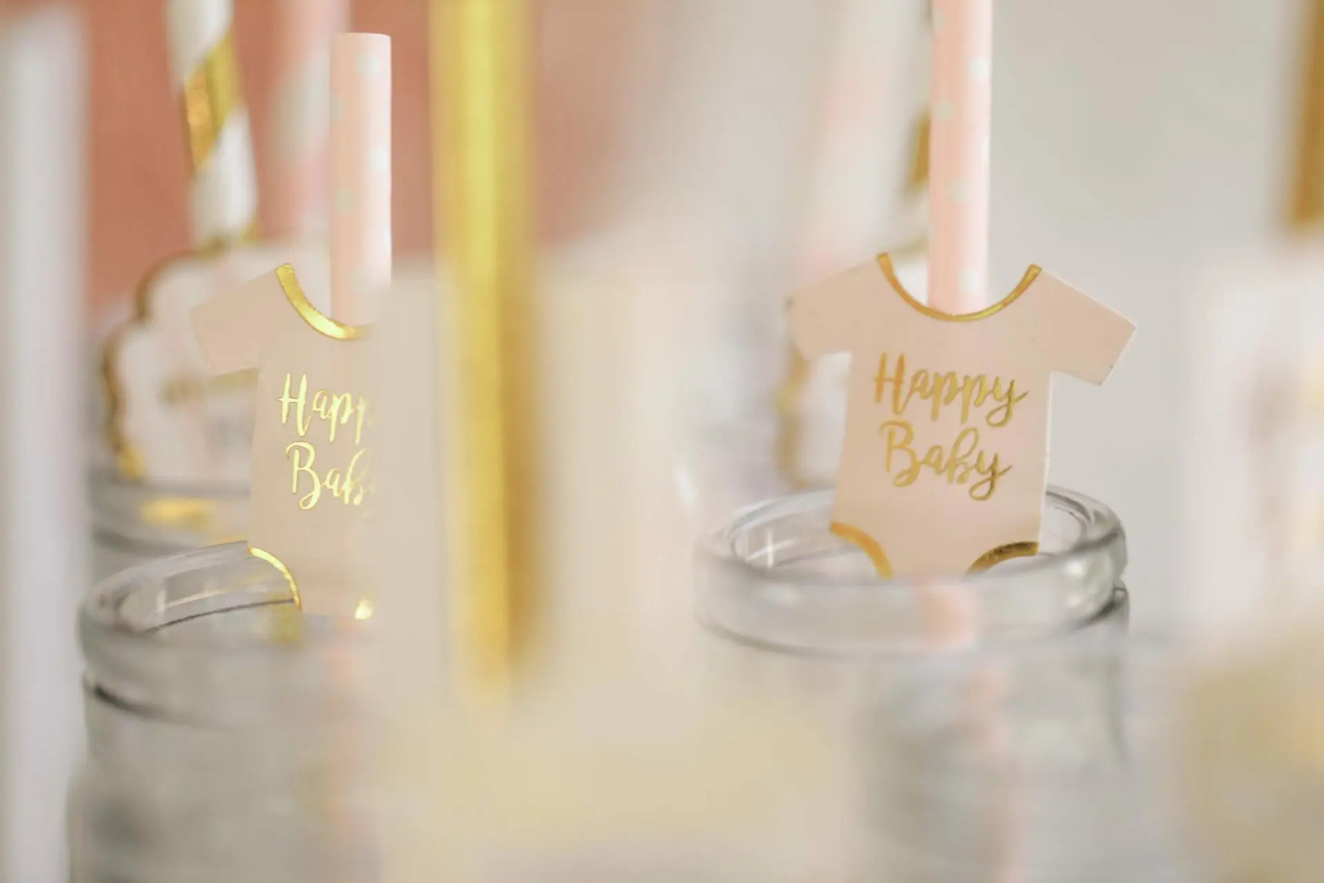 Baby-shower fille rose et citron