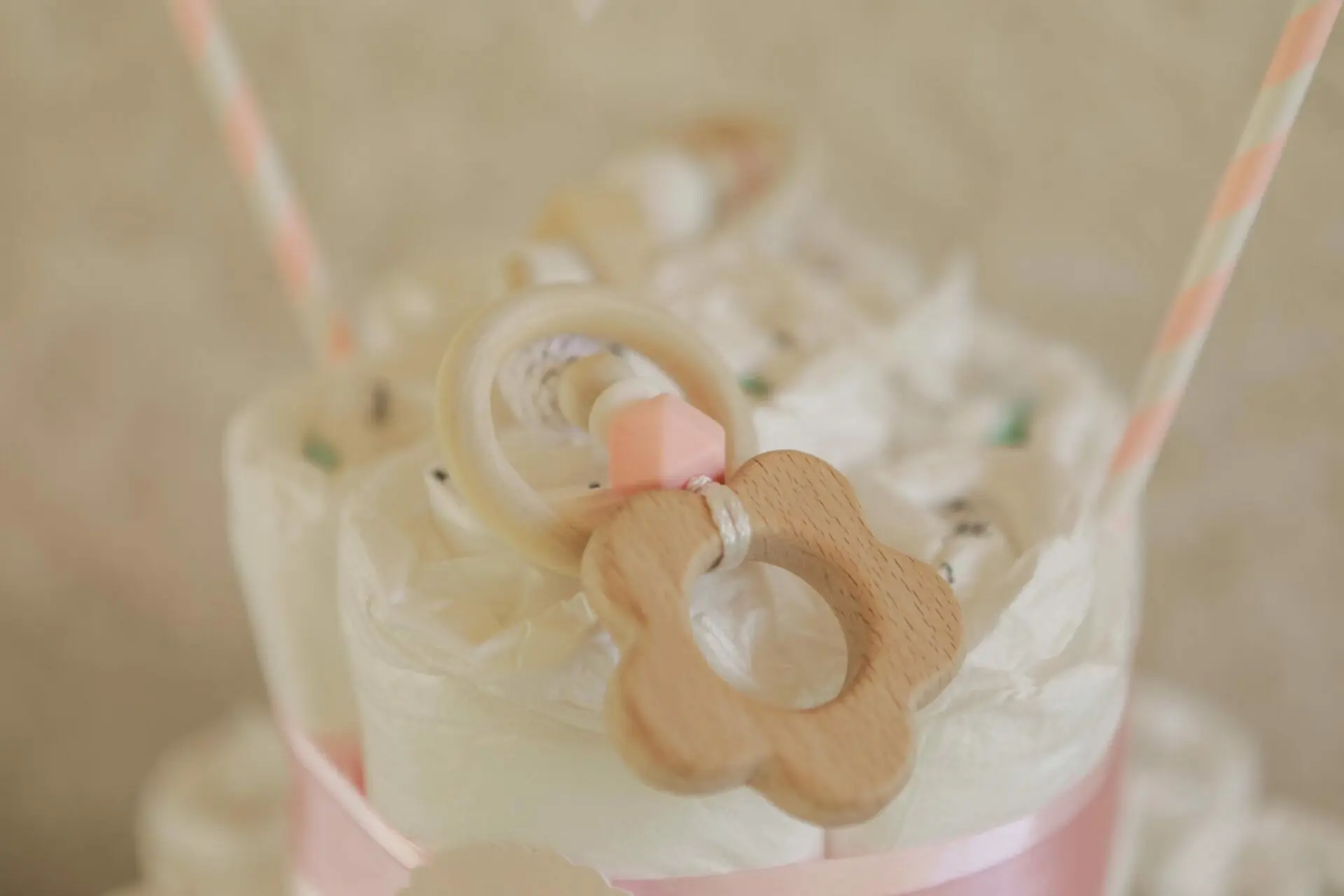 Baby-shower fille rose et citron