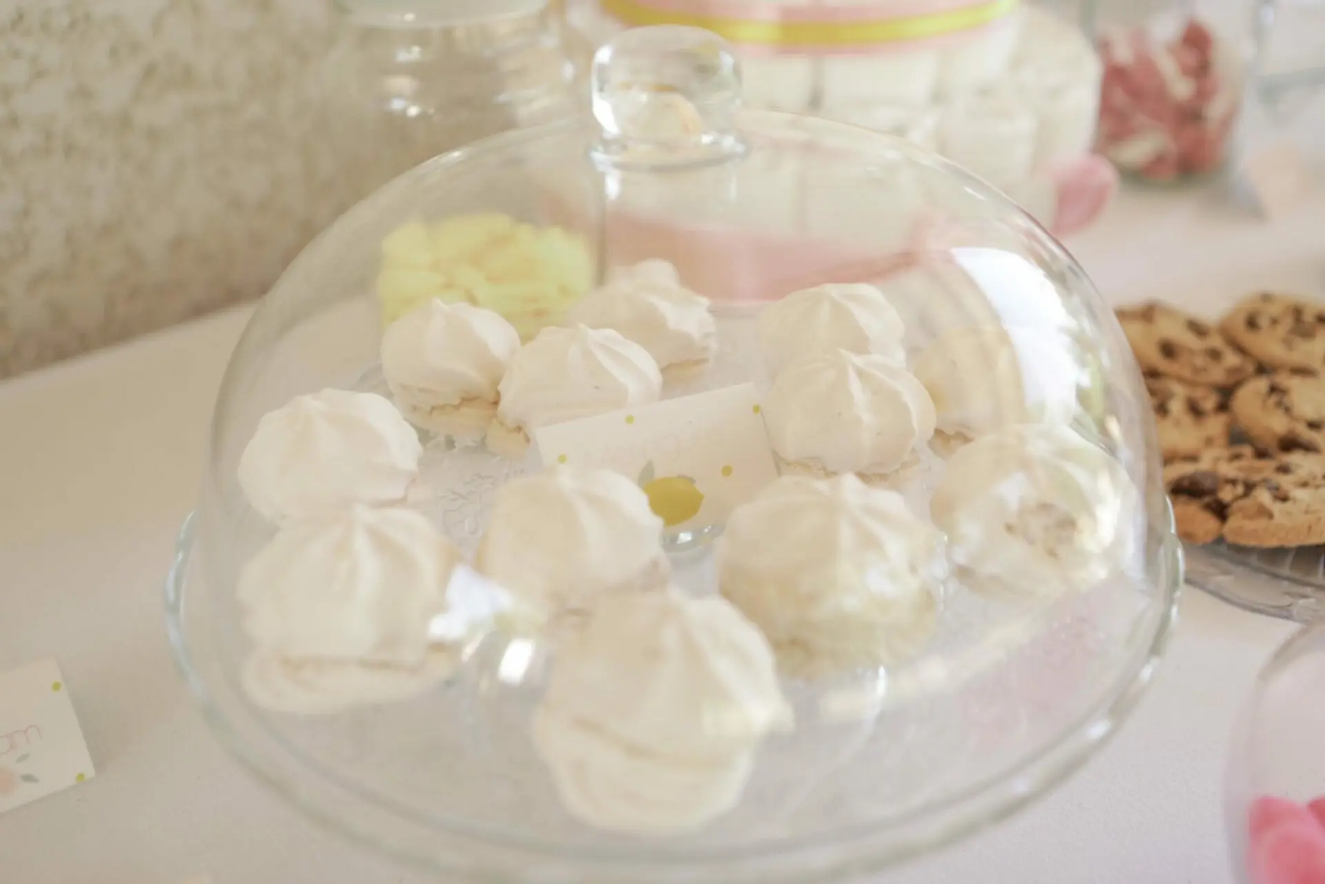 Baby-shower fille rose et citron