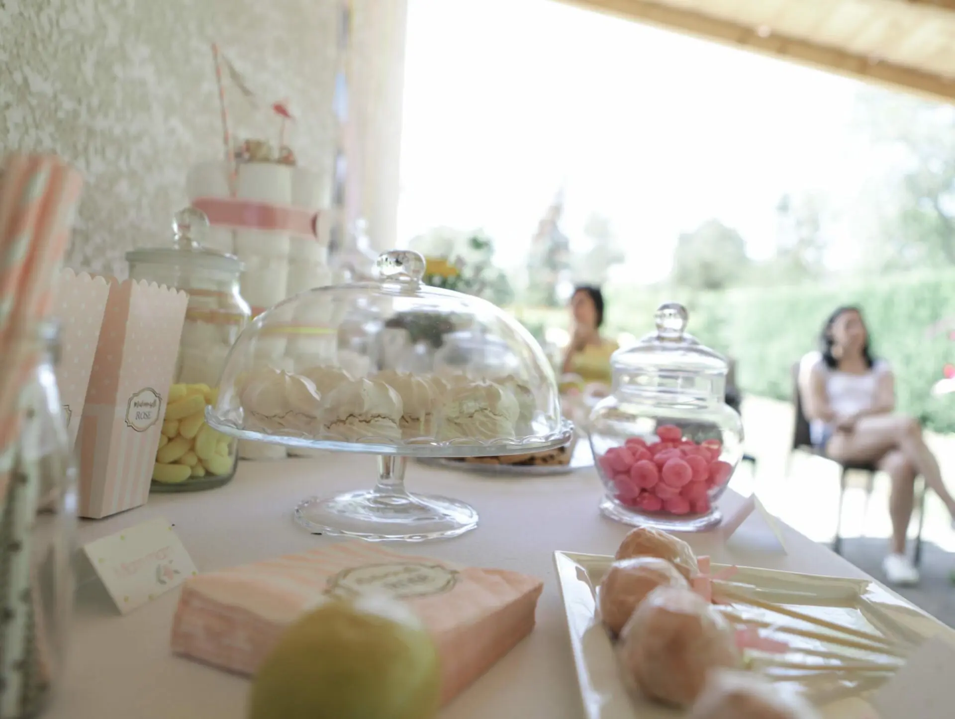 Baby-shower fille rose et citron