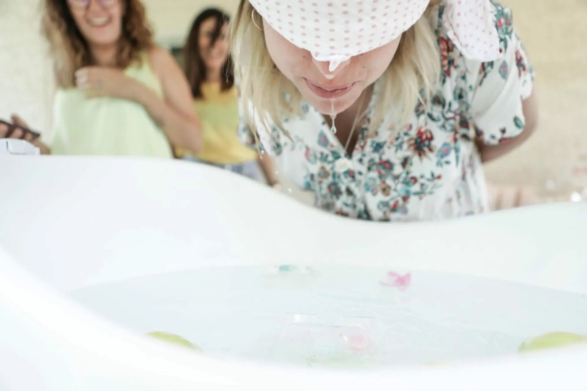 Baby-shower fille rose et citron