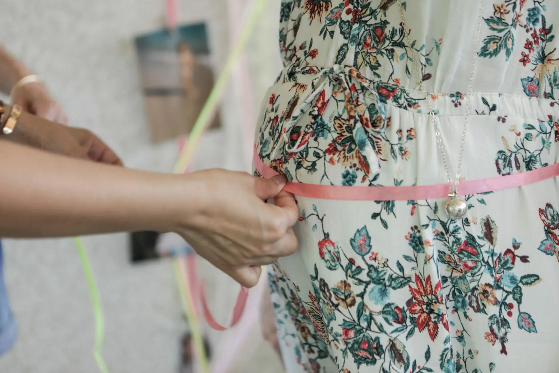 Baby-shower fille rose et citron