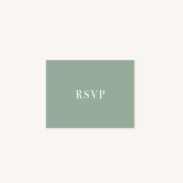 RSVP faire-part vert minimaliste végétal nature faire-part mariage