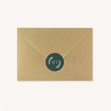 Enveloppes kraft faire-part mariage
