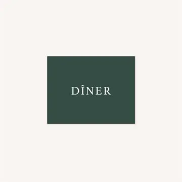 Carton dîner faire-part vert minimaliste végétal nature faire-part mariage