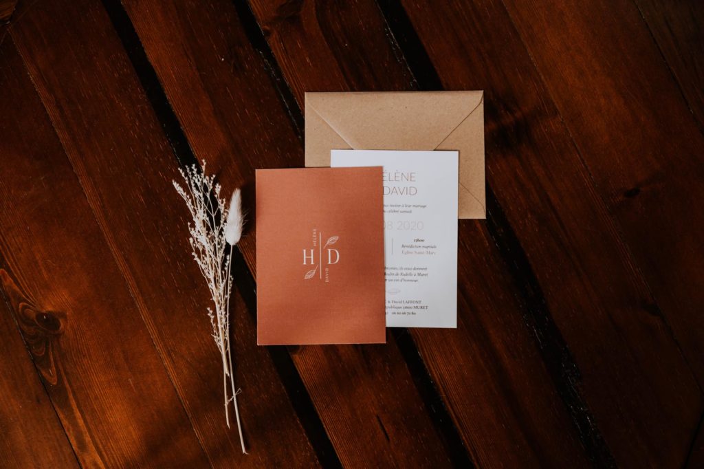 Faire-part mariage Terracotta - Le Comptoir du Bonheur