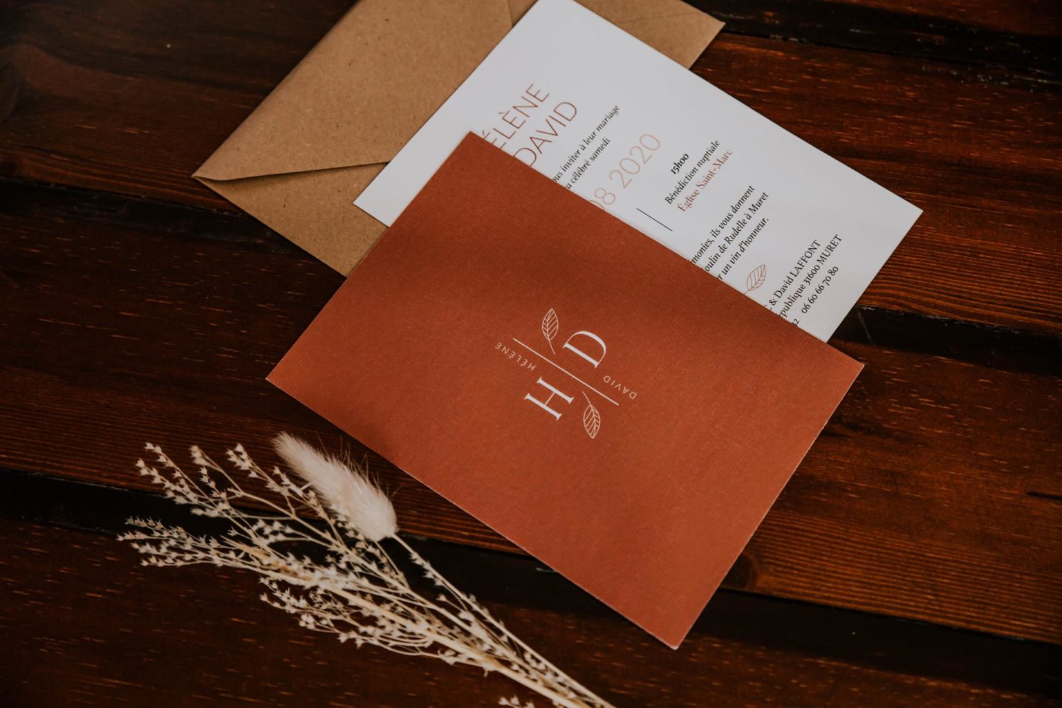 Faire-part mariage Terracotta - Le Comptoir du Bonheur