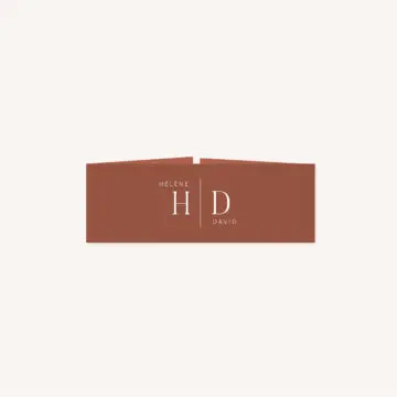 Bandeau mariage Terracotta brique blush