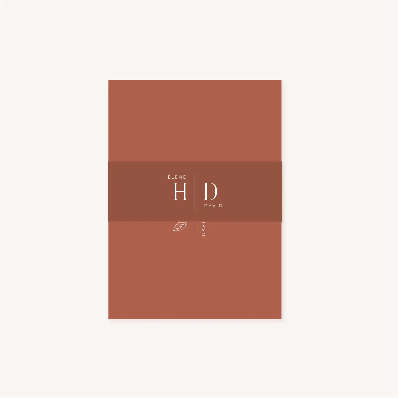 Bandeau mariage Terracotta brique blush
