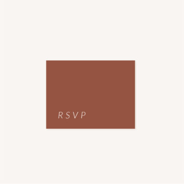 RSVP mariage Terracotta brique blush