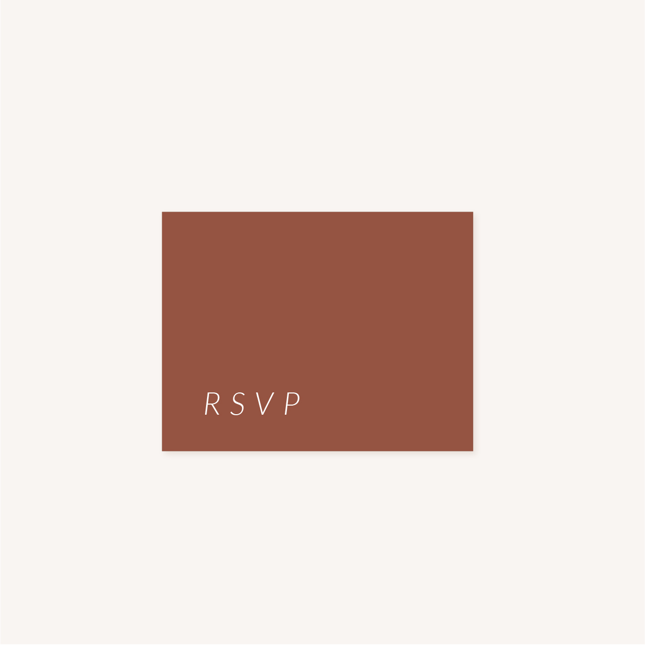 RSVP mariage Terracotta brique blush