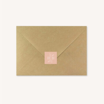 Enveloppes kraft faire-part mariage