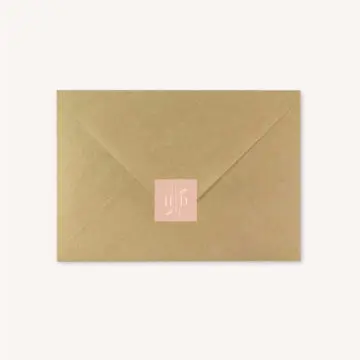 Enveloppes kraft faire-part mariage