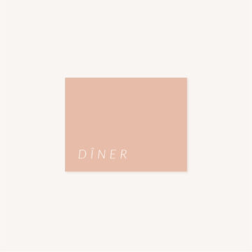 carton diner mariage Terracotta brique blush