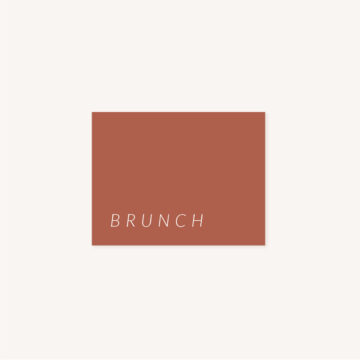 carton brunch mariage Terracotta brique blush