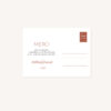 Remerciements mariage Terracotta brique blush
