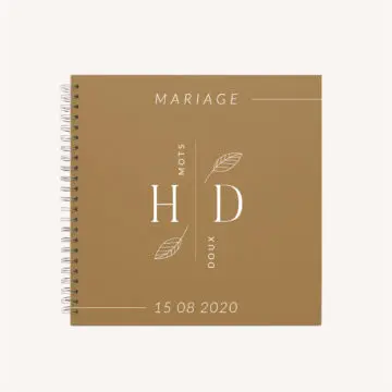 livre d'or kraft mariage