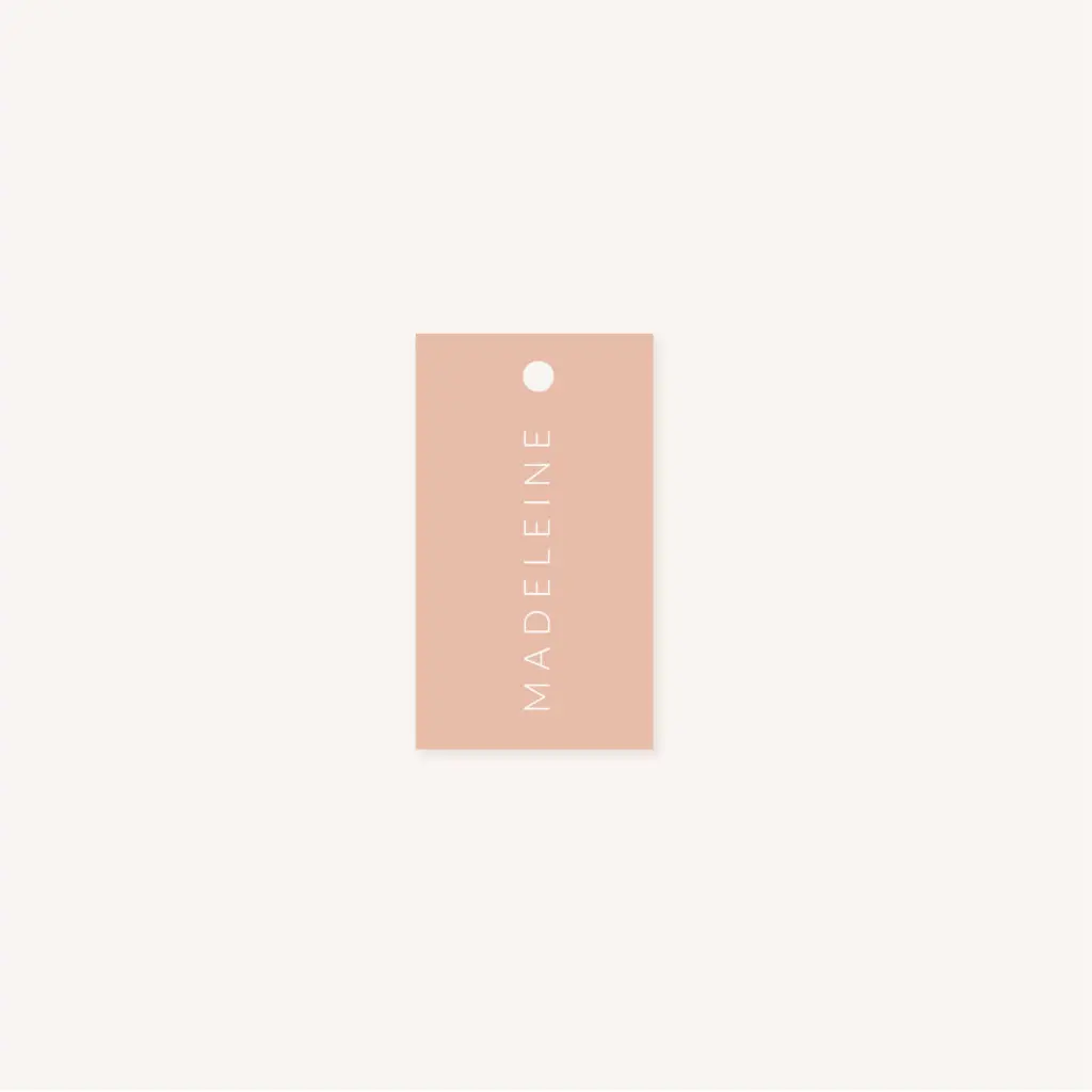 Marque-place mariage Terracotta brique blush
