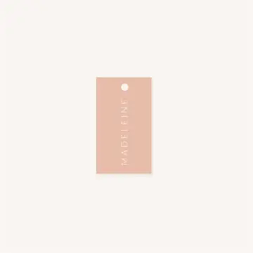 Marque-place mariage Terracotta brique blush