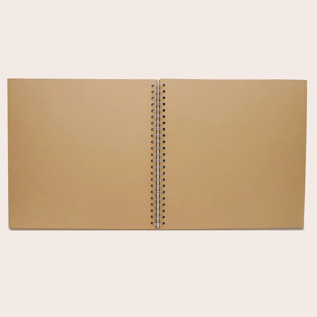 Livre d'or kraft mariage personnalisé livre d'or papier kraft