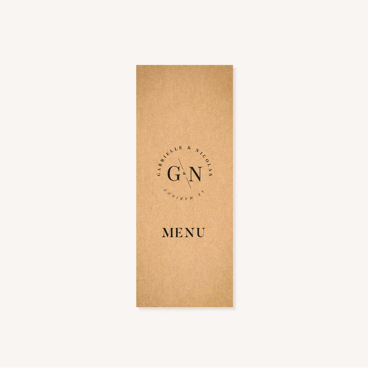 Menu mariage industriel kraft ardoise mariage industriel