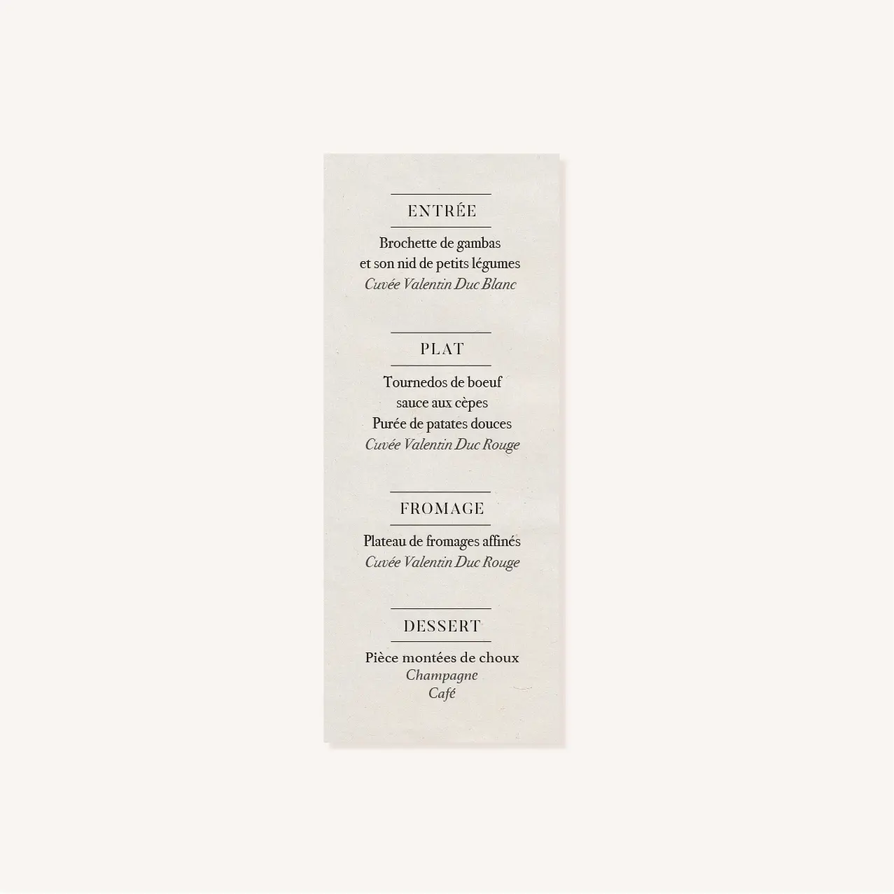Menu mariage industriel kraft ardoise mariage industriel
