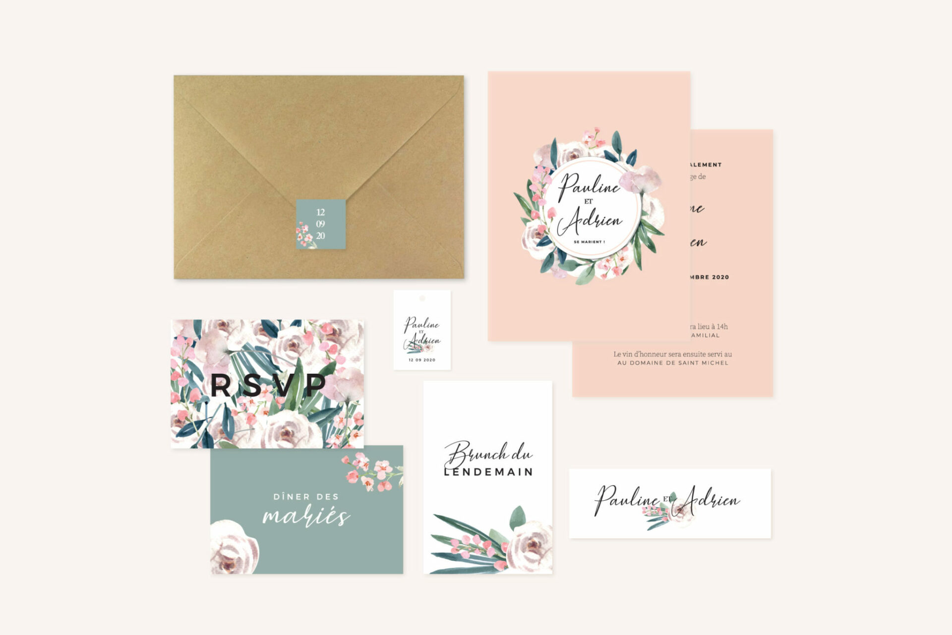 Mariage fleurs jardin anglais