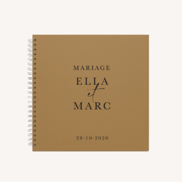 Livre d'or mariage élégant chic romantic neutral épuré bordeaux rose nude blanc
