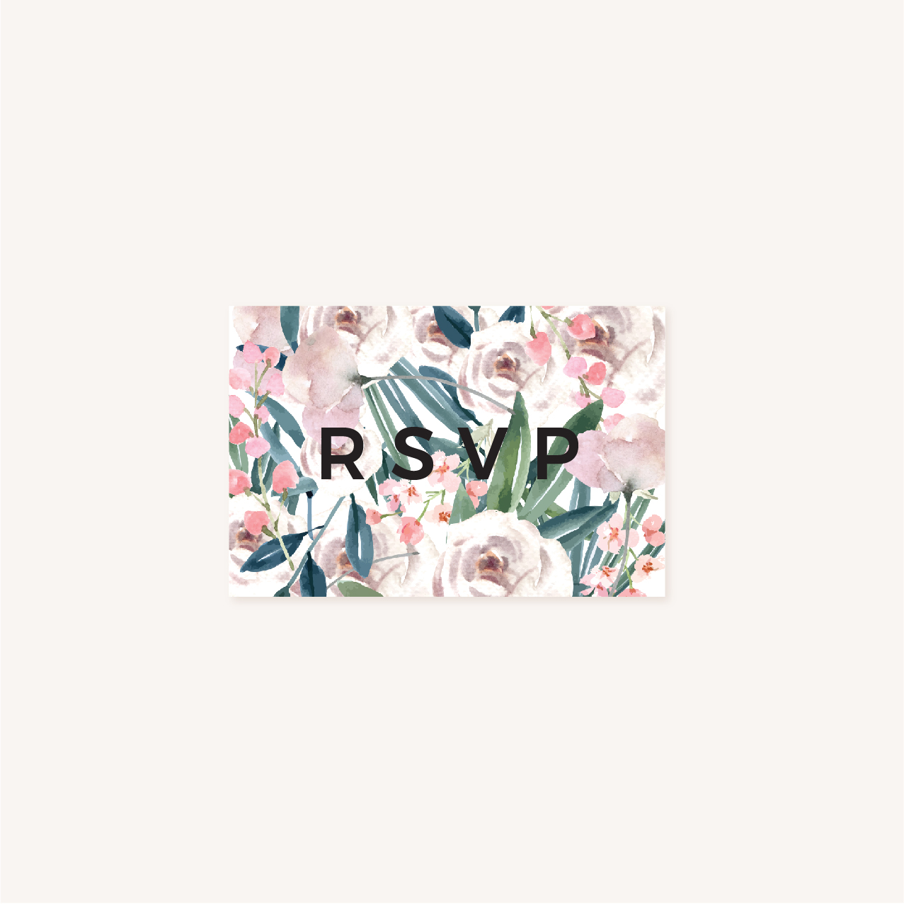 RSVP Faire-part mariage floral fleurs jardin anglais