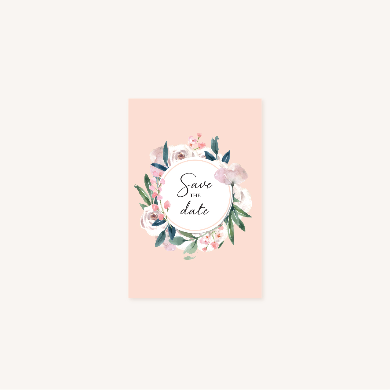 Save the date Faire-part mariage floral fleurs jardin anglais