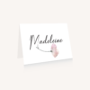 Marque-place mariage fleurs jardin anglais