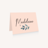 Marque-place mariage fleurs jardin anglais