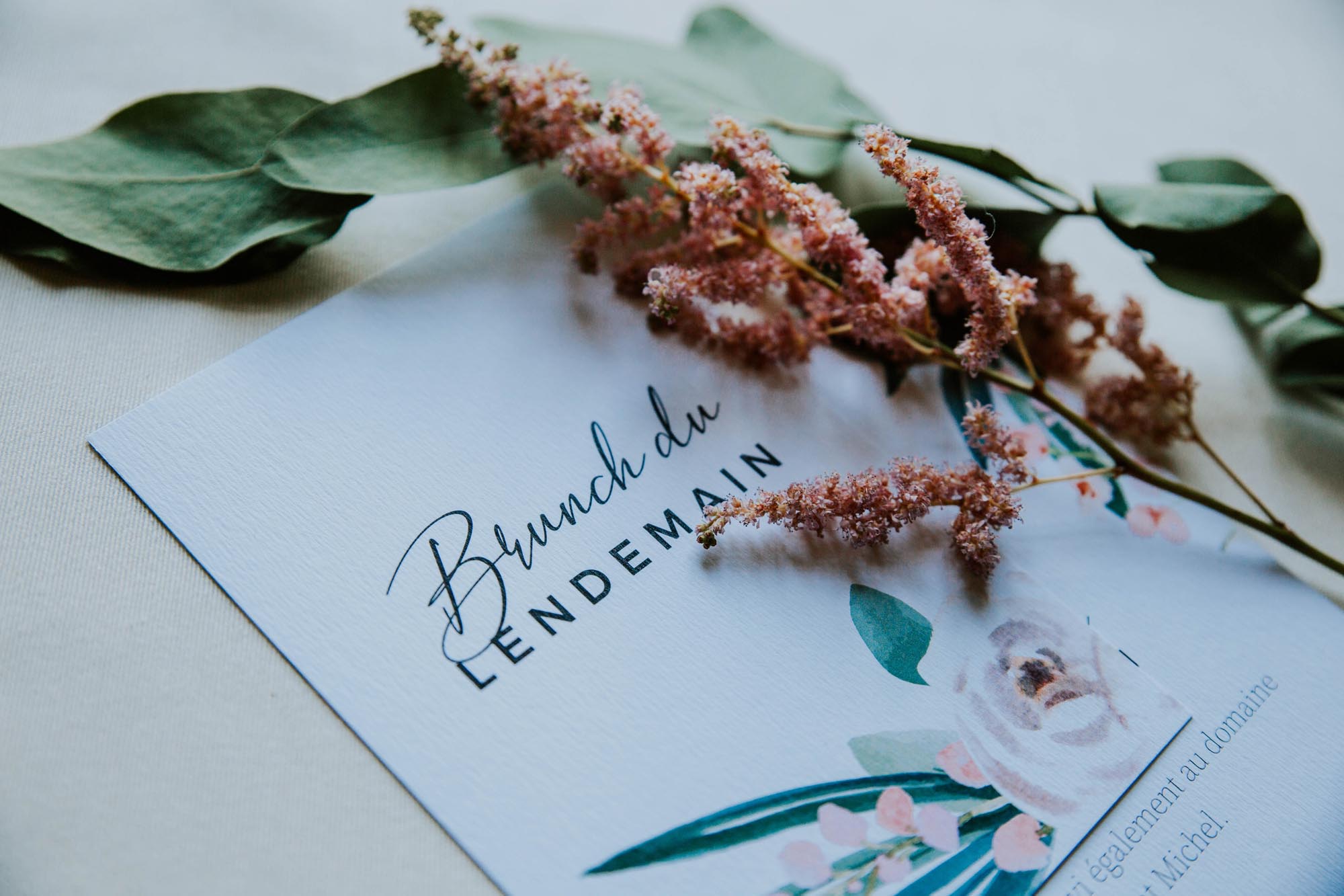 Faire-part mariage floral fleurs pastel jardin anglais