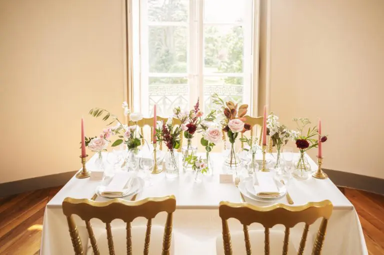 Faire-part mariage romantique moderne rose rouge bordeaux