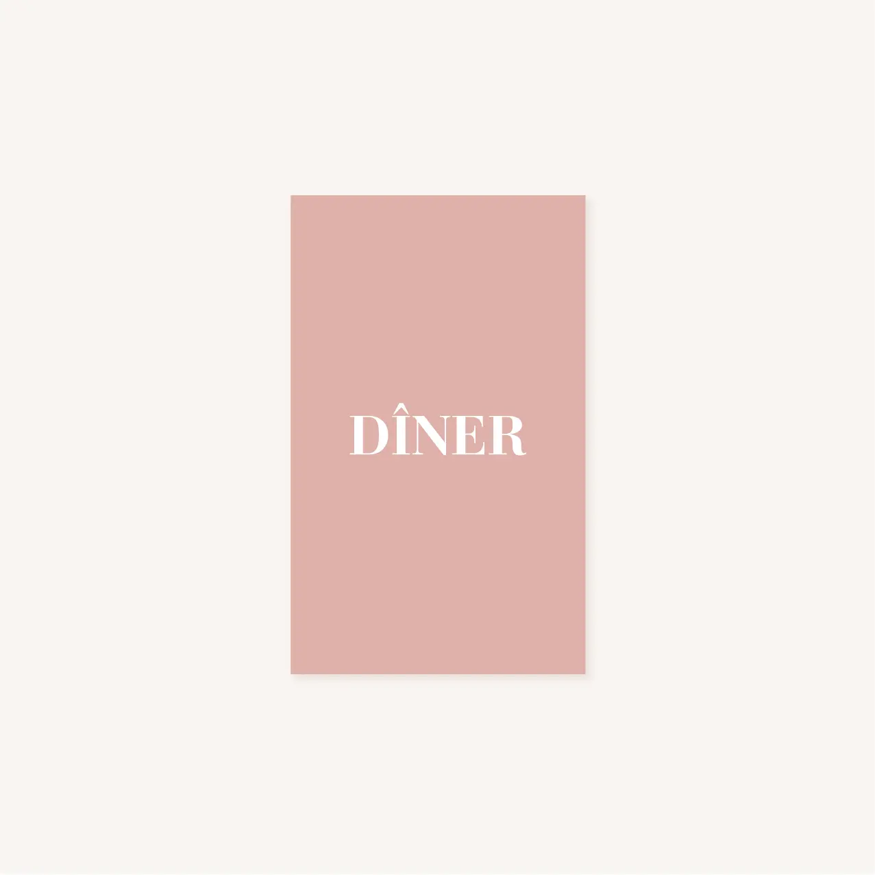 Carton dîner mariage abstrait boho sahara couleur sable terracotta beige désert