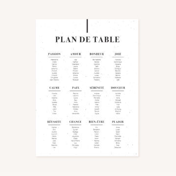 Carte pendeloque en plexiglas pour plan de table ou livre d'or